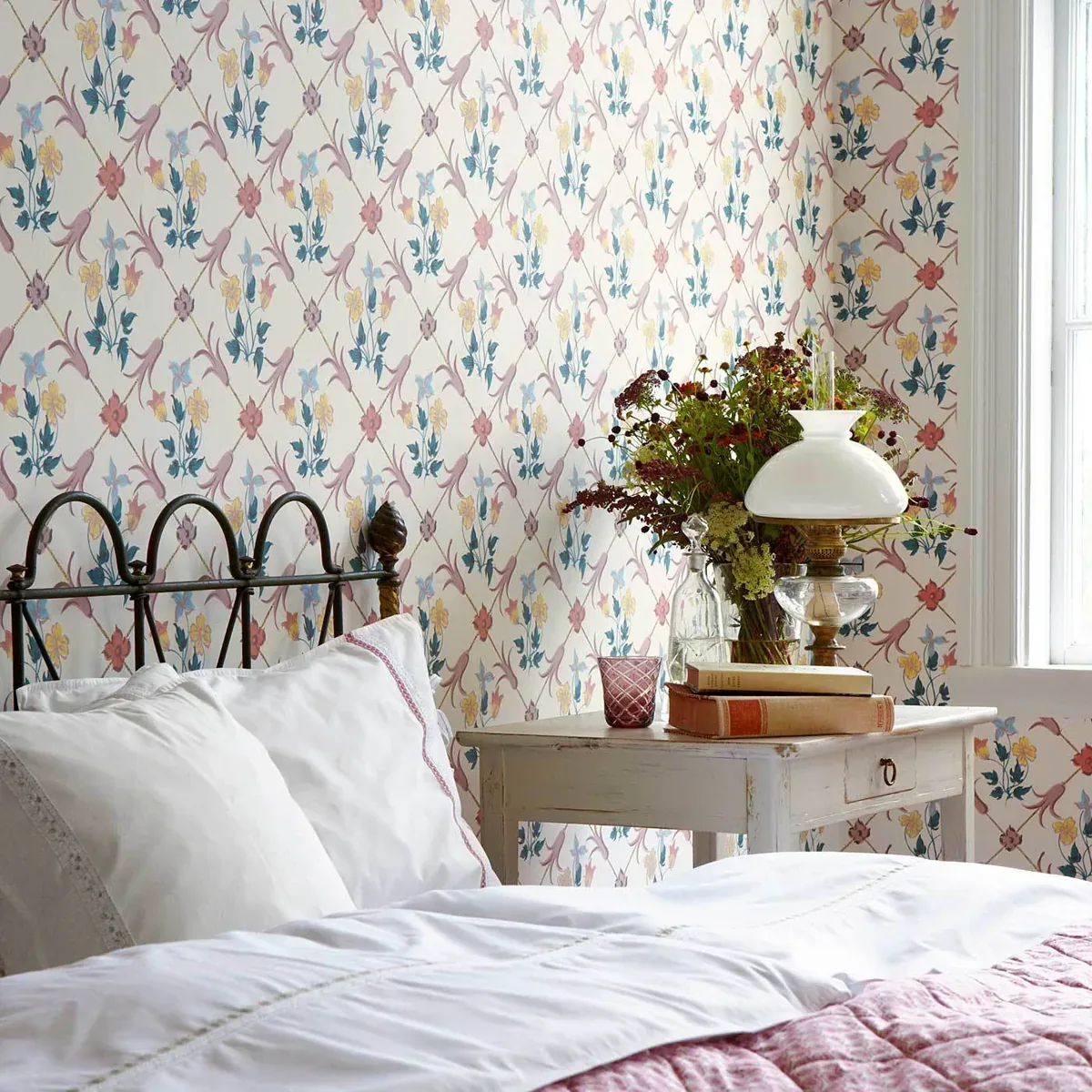 TESSIN - MULTI Schumacher Wallpaper | Wallpaper Twins TESSIN MULTI Schumacher Wallpaper wallpaper - SKU 4504
