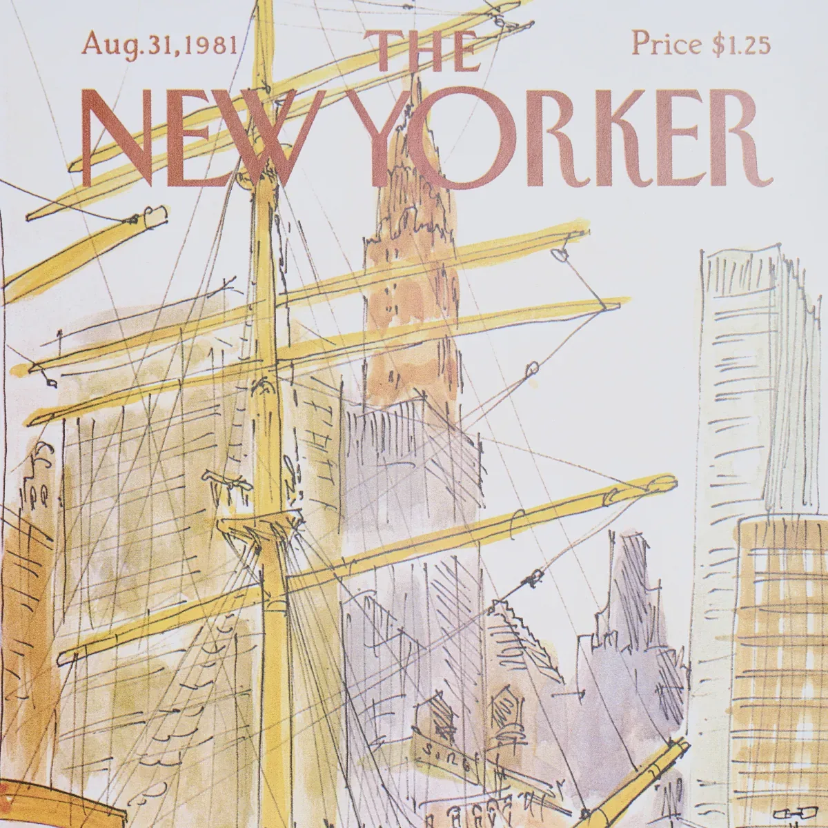 THE NEW YORKER CITY-VIEW COVERS - MULTICOLOR Schumacher Wall THE NEW YORKER CITY-VIEW COVERS MULTICOLOR Schumacher Wallpaper wallpaper - SKU 5016330