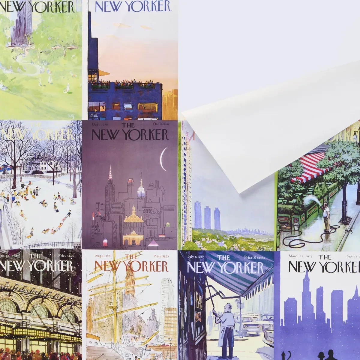 THE NEW YORKER CITY-VIEW COVERS - MULTICOLOR Schumacher Wall THE NEW YORKER CITY-VIEW COVERS MULTICOLOR Schumacher Wallpaper wallpaper - SKU 5016330