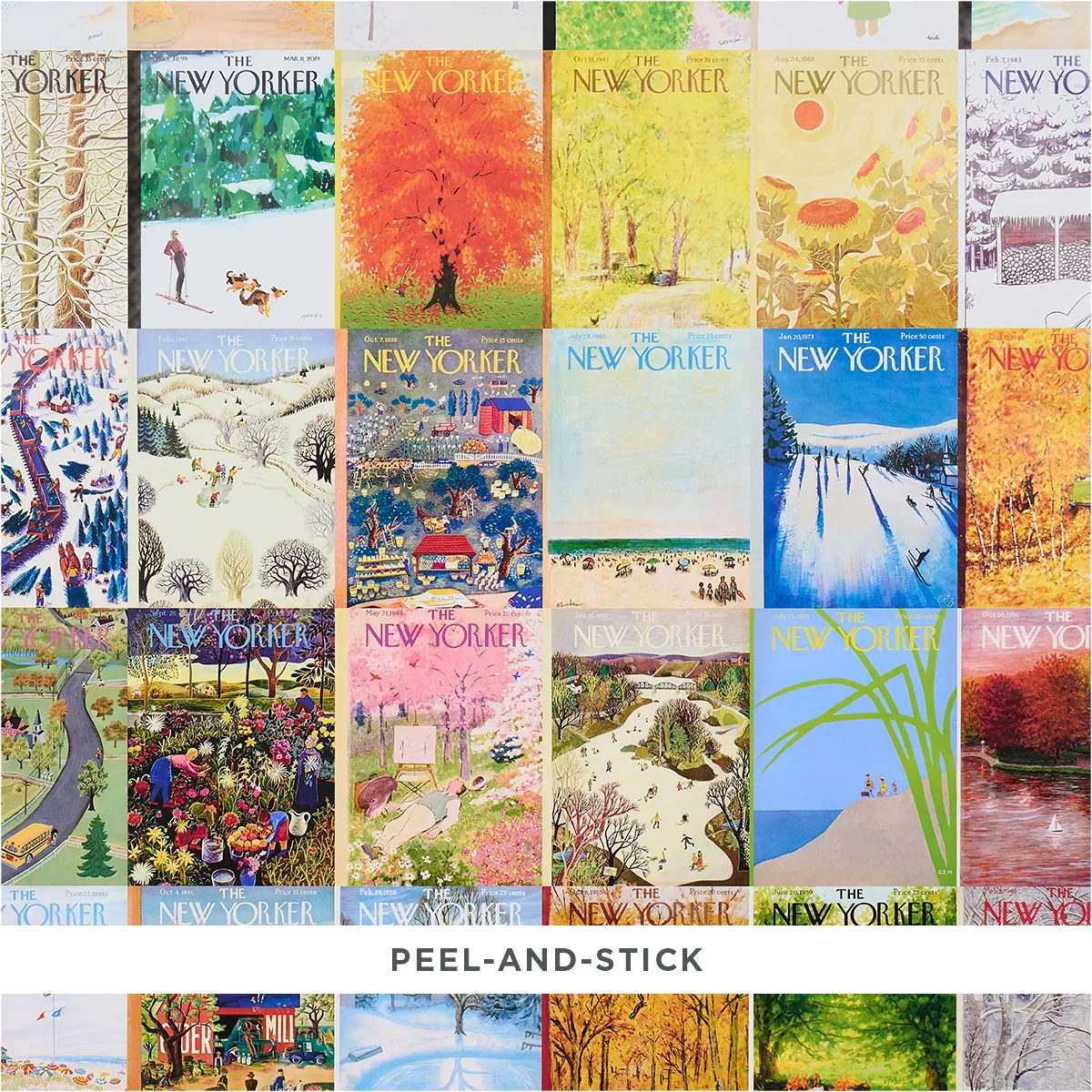 THE NEW YORKER SEASONAL COVERS MULTICOLOR Schumacher Wallpaper wallpaper - SKU 5016200