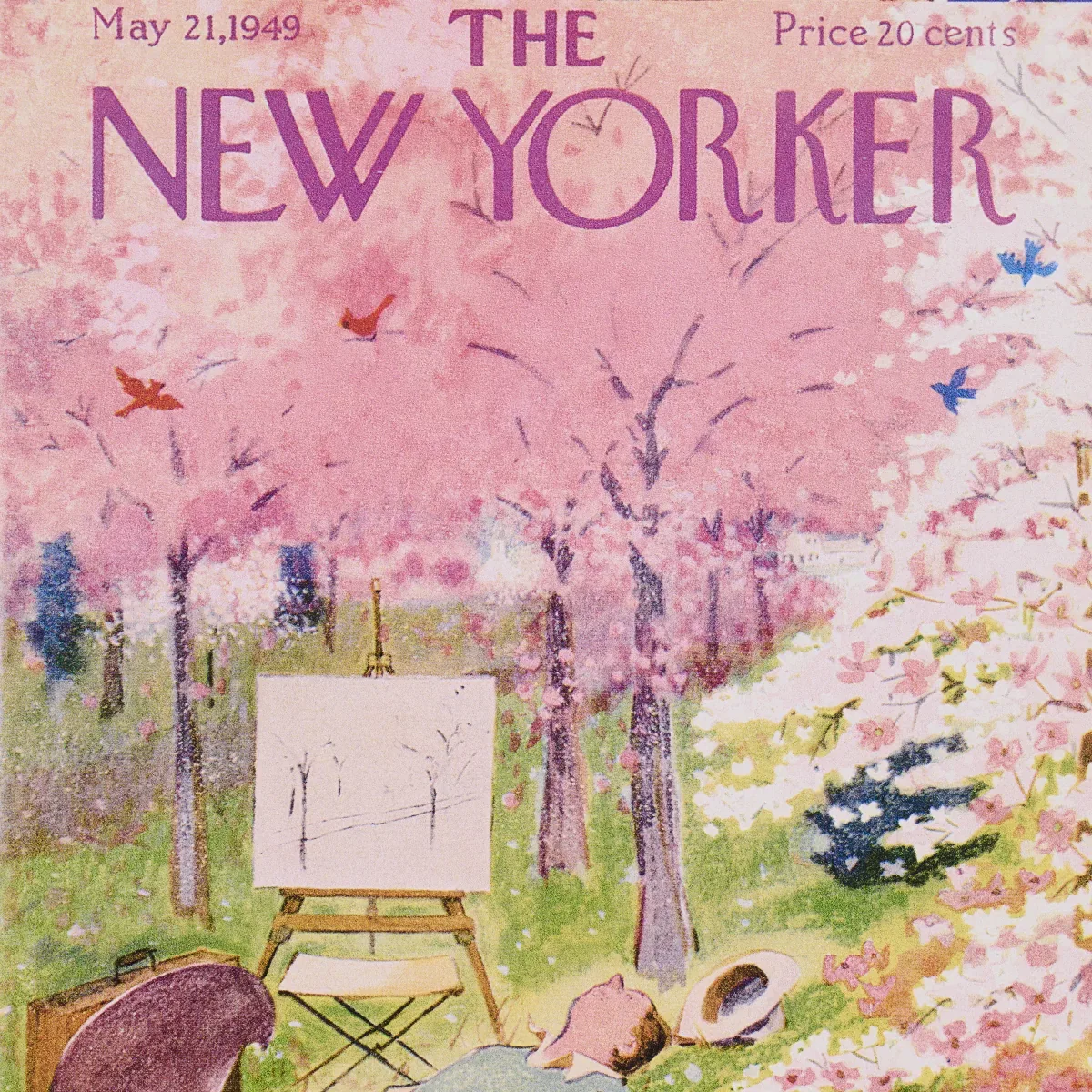 THE NEW YORKER SEASONAL COVERS - MULTICOLOR Schumacher Wallp THE NEW YORKER SEASONAL COVERS MULTICOLOR Schumacher Wallpaper wallpaper - SKU 5016200