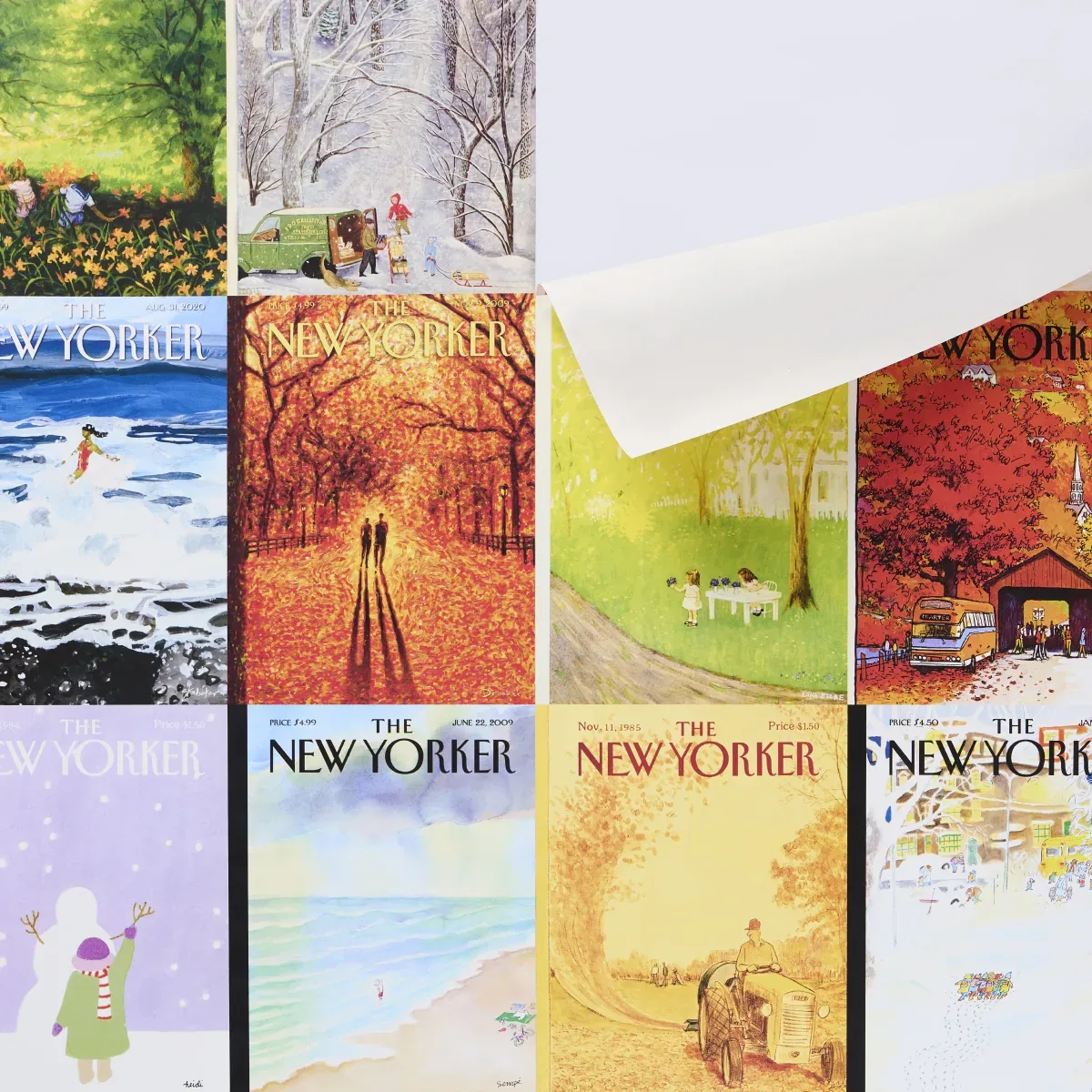 THE NEW YORKER SEASONAL COVERS - MULTICOLOR Schumacher Wallp THE NEW YORKER SEASONAL COVERS MULTICOLOR Schumacher Wallpaper wallpaper - SKU 5016200