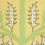 THISTLE - MUSTARD Schumacher Wallpaper | Wallpaper Twins THISTLE MUSTARD Schumacher Wallpaper wallpaper - SKU 5011432