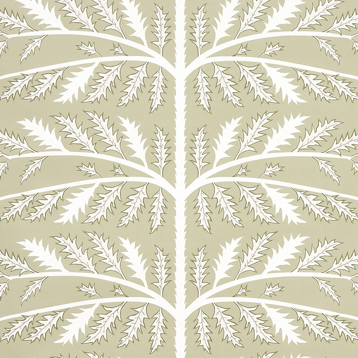 THISTLE NEUTRAL Schumacher Wallpaper wallpaper - SKU 5014951