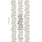 THISTLE VINE - BLACK & GOLD Schumacher Wallpaper | Wallpaper THISTLE VINE BLACK & GOLD Schumacher Wallpaper wallpaper - SKU 5015481