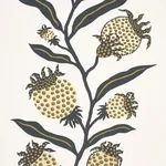 THISTLE VINE - BLACK & GOLD Schumacher Wallpaper | Wallpaper THISTLE VINE BLACK & GOLD Schumacher Wallpaper wallpaper - SKU 5015481