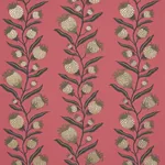 THISTLE VINE - RED & GOLD Schumacher Wallpaper | Wallpaper T THISTLE VINE RED & GOLD Schumacher Wallpaper wallpaper - SKU 5015480