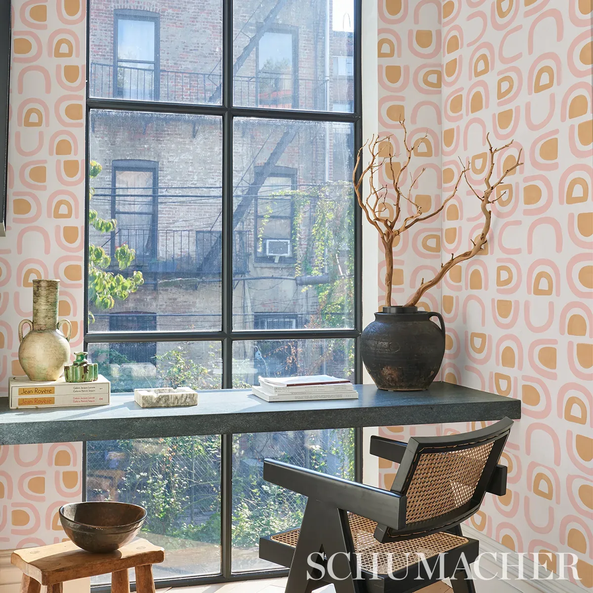THRESHOLD - SALT & OCHRE Schumacher Wallpaper | Wallpaper Tw THRESHOLD SALT & OCHRE Schumacher Wallpaper wallpaper - SKU 5014012