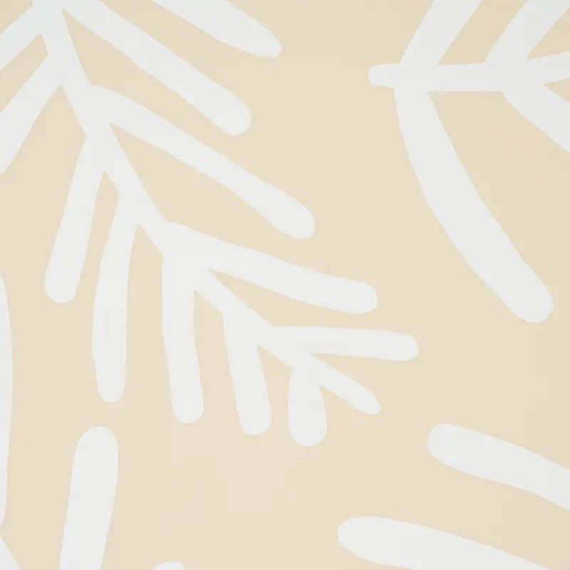 TIAH COVE IVORY ON NATURAL Schumacher Wallpaper wallpaper - SKU 5012452