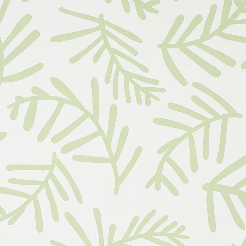 TIAH COVE SAGE LEAF Schumacher Wallpaper wallpaper - SKU 5012450