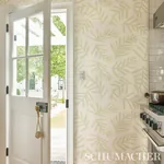 TIAH COVE SAGE LEAF Schumacher Wallpaper wallpaper - SKU 5012450