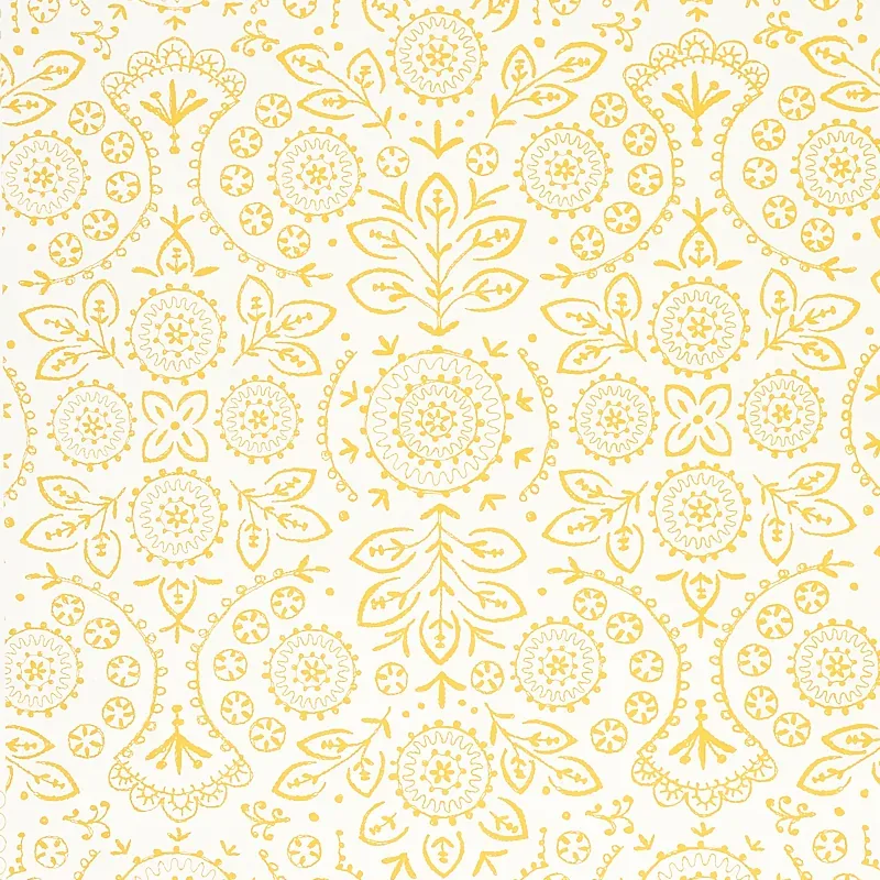 TIANA YELLOW Schumacher Wallpaper wallpaper - SKU 5011842
