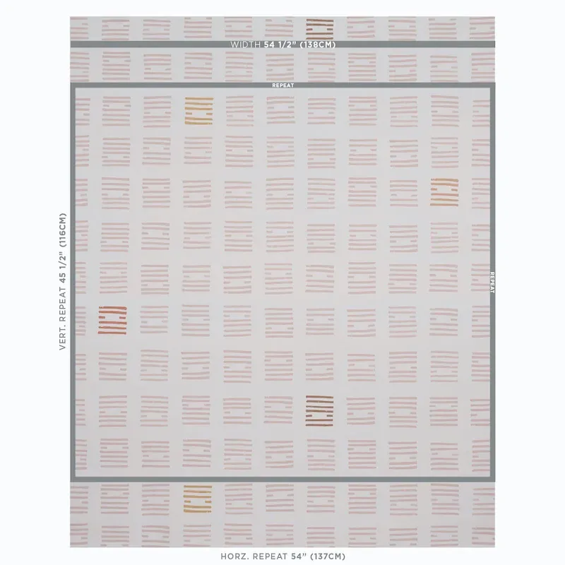 TIASQUAM BLUSH Schumacher Wallpaper wallpaper - SKU 5011821