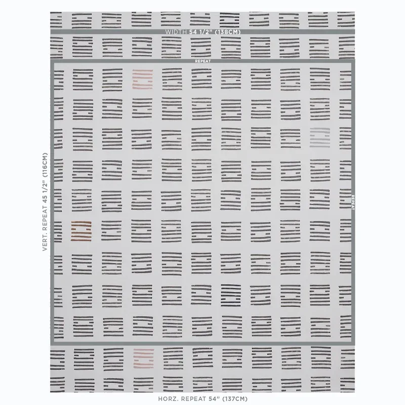 TIASQUAM CHARCOAL Schumacher Wallpaper wallpaper - SKU 5011822