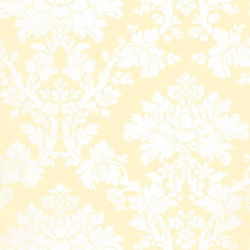 TIERNI DAMASK BUTTERCUP Schumacher Wallpaper wallpaper - SKU 5004461