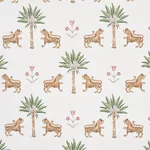 TIGER PALM - CRIMSON Schumacher Wallpaper | Wallpaper Twins TIGER PALM CRIMSON Schumacher Wallpaper wallpaper - SKU 5012922