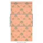 TIGER PALM - CRIMSON ON PEACH Schumacher Wallpaper | Wallpap TIGER PALM CRIMSON ON PEACH Schumacher Wallpaper wallpaper - SKU 5012920