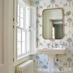 TIGER PALM - DELFT Schumacher Wallpaper | Wallpaper Twins TIGER PALM DELFT Schumacher Wallpaper wallpaper - SKU 5012921