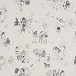 TOILE DE FEMMES - PARCHMENT Schumacher Wallpaper | Wallpaper TOILE DE FEMMES PARCHMENT Schumacher Wallpaper wallpaper - SKU 5011080