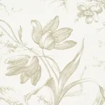 TOILE DE FLEURS - BIRCH Schumacher Wallpaper | Wallpaper Twi TOILE DE FLEURS BIRCH Schumacher Wallpaper wallpaper - SKU 5009125