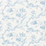 TOILE DE FLEURS - DELFT Schumacher Wallpaper | Wallpaper Twi TOILE DE FLEURS DELFT Schumacher Wallpaper wallpaper - SKU 5009121