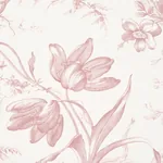 TOILE DE FLEURS - PINK Schumacher Wallpaper | Wallpaper Twin TOILE DE FLEURS PINK Schumacher Wallpaper wallpaper - SKU 5009123