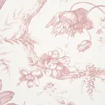 TOILE DE FLEURS - PINK Schumacher Wallpaper | Wallpaper Twin TOILE DE FLEURS PINK Schumacher Wallpaper wallpaper - SKU 5009123