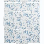 TOILE DE LA PRAIRIE BLUE Schumacher Wallpaper wallpaper - SKU 5011711