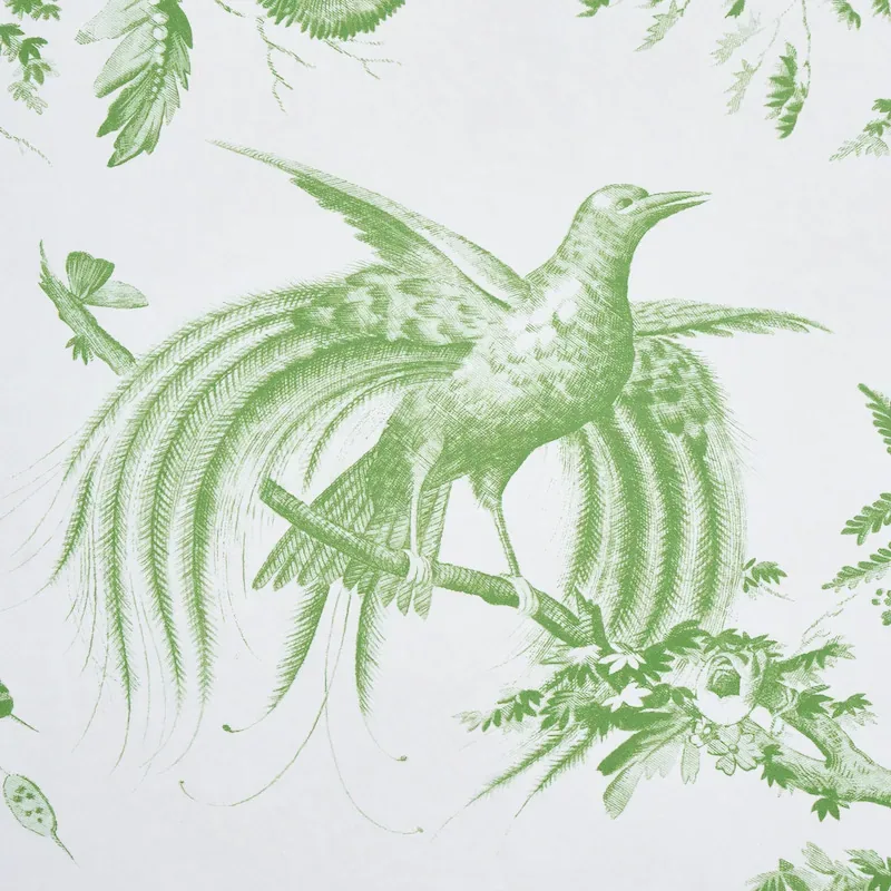 TOILE DE LA PRAIRIE - GREEN Schumacher Wallpaper | Wallpaper TOILE DE LA PRAIRIE GREEN Schumacher Wallpaper wallpaper - SKU 5011710