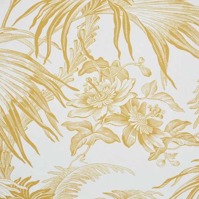 TOILE TROPIQUE - GOLD Schumacher Wallpaper | Wallpaper Twins TOILE TROPIQUE GOLD Schumacher Wallpaper wallpaper - SKU 5011480