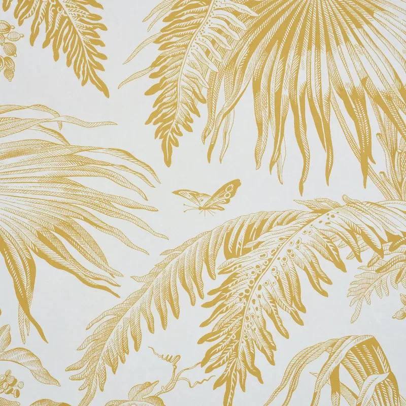 TOILE TROPIQUE - GOLD Schumacher Wallpaper | Wallpaper Twins TOILE TROPIQUE GOLD Schumacher Wallpaper wallpaper - SKU 5011480