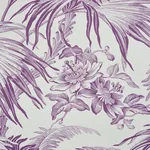 TOILE TROPIQUE - PURPLE Schumacher Wallpaper | Wallpaper Twi TOILE TROPIQUE PURPLE Schumacher Wallpaper wallpaper - SKU 5011482