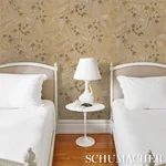 TOLE BIRD GOLD Schumacher Wallpaper wallpaper - SKU 5017540