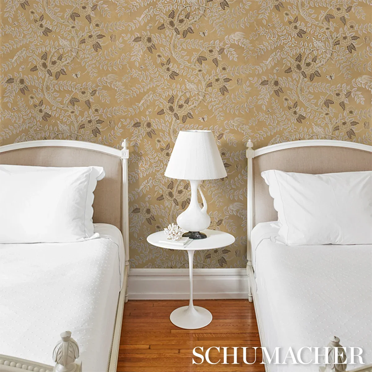 TOLE BIRD GOLD Schumacher Wallpaper wallpaper - SKU 5017540