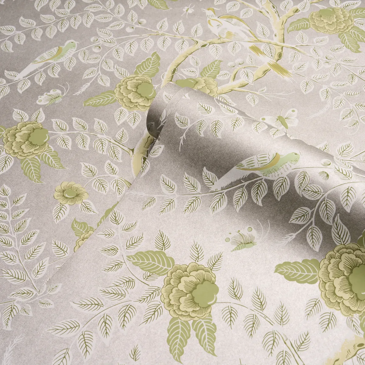 TOLE BIRD - SPRING Schumacher Wallpaper | Wallpaper Twins TOLE BIRD SPRING Schumacher Wallpaper wallpaper - SKU 5017542