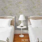TOLE BIRD - SPRING Schumacher Wallpaper | Wallpaper Twins TOLE BIRD SPRING Schumacher Wallpaper wallpaper - SKU 5017542