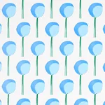 TOPIARY BLUEBELL Schumacher Wallpaper wallpaper - SKU 5012701