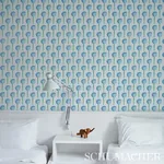 TOPIARY BLUEBELL Schumacher Wallpaper wallpaper - SKU 5012701
