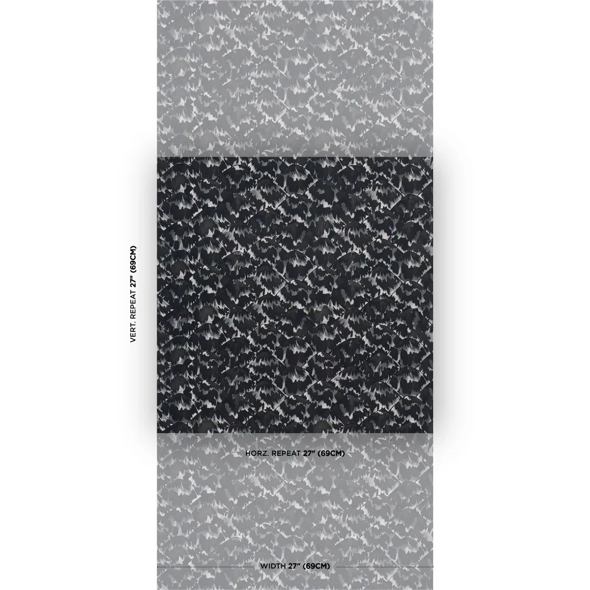 TORTOISE BLACKOUT Schumacher Wallpaper wallpaper - SKU 5007453