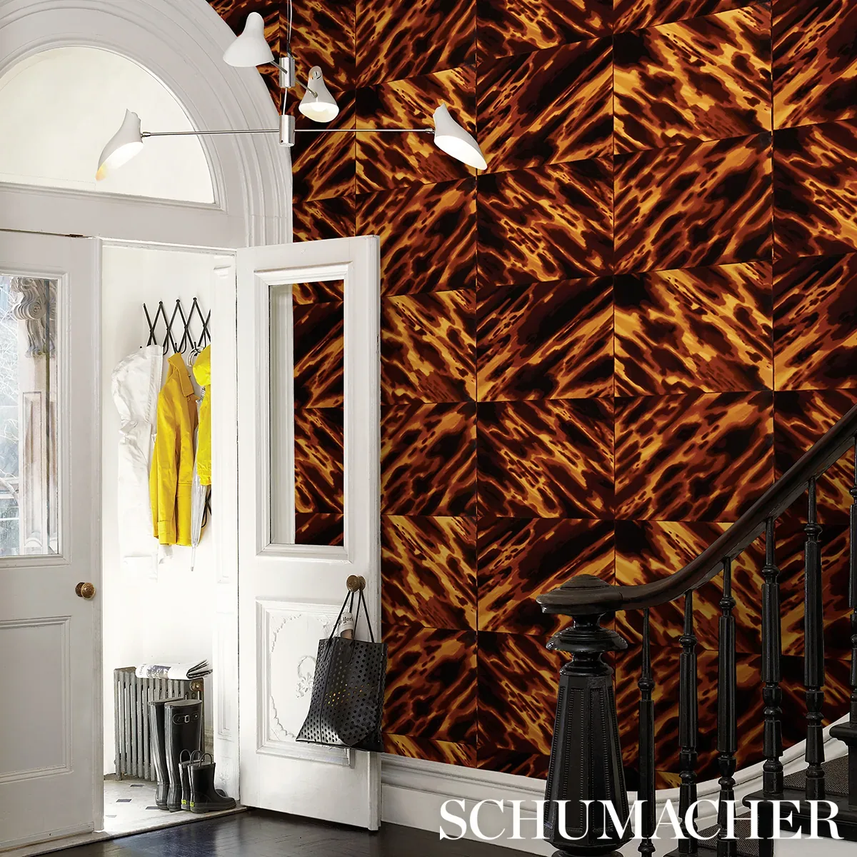 TORTOISE SHELL NATURAL Schumacher Wallpaper wallpaper - SKU 5015370