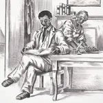 TOUSSAINT TOILE - BLACK ON IVORY Schumacher Wallpaper | Wall TOUSSAINT TOILE BLACK ON IVORY Schumacher Wallpaper wallpaper - SKU 5013770