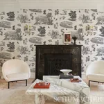 TOUSSAINT TOILE - BLACK ON IVORY Schumacher Wallpaper | Wall TOUSSAINT TOILE BLACK ON IVORY Schumacher Wallpaper wallpaper - SKU 5013770