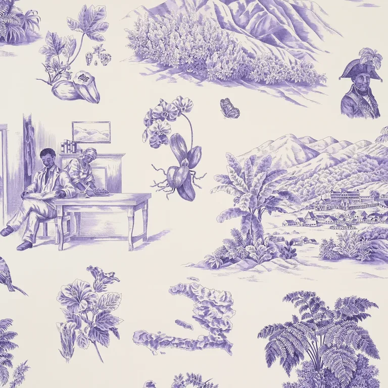 Schumacher TOUSSAINT TOILE wallpaper