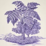 TOUSSAINT TOILE - PURPLE ON CREAM Schumacher Wallpaper | Wal TOUSSAINT TOILE PURPLE ON CREAM Schumacher Wallpaper wallpaper - SKU 5013772