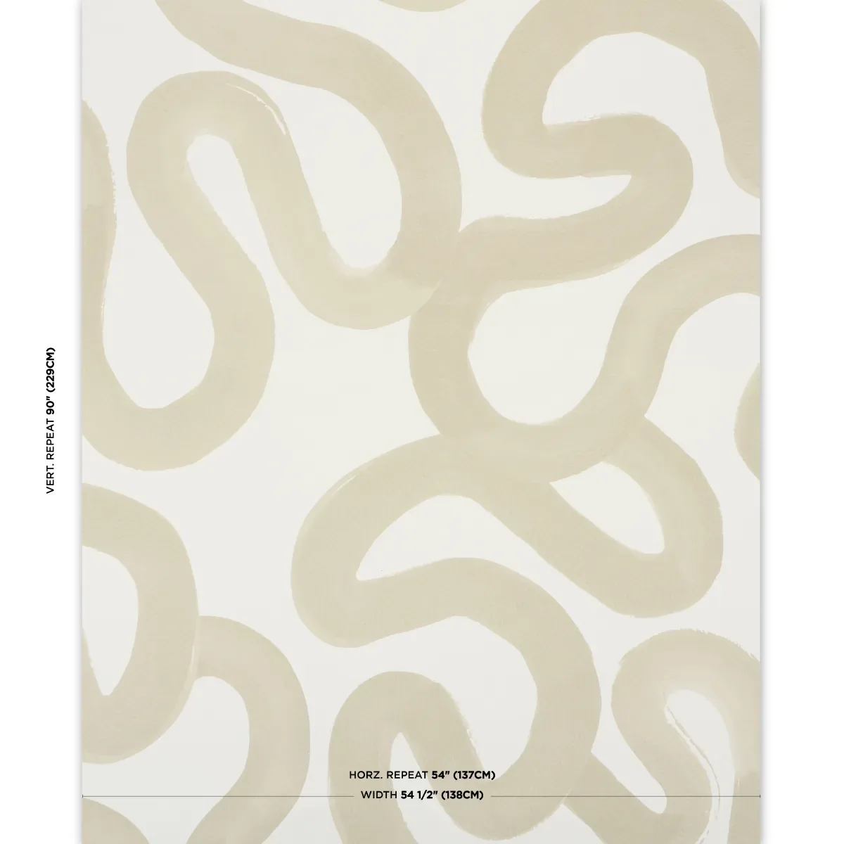 TRACE SAND Schumacher Wallpaper wallpaper - SKU 5013995
