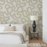 TRACE SAND Schumacher Wallpaper wallpaper - SKU 5013995