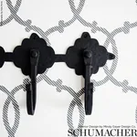 TRACERY CHARCOAL Schumacher Wallpaper wallpaper - SKU 5005121