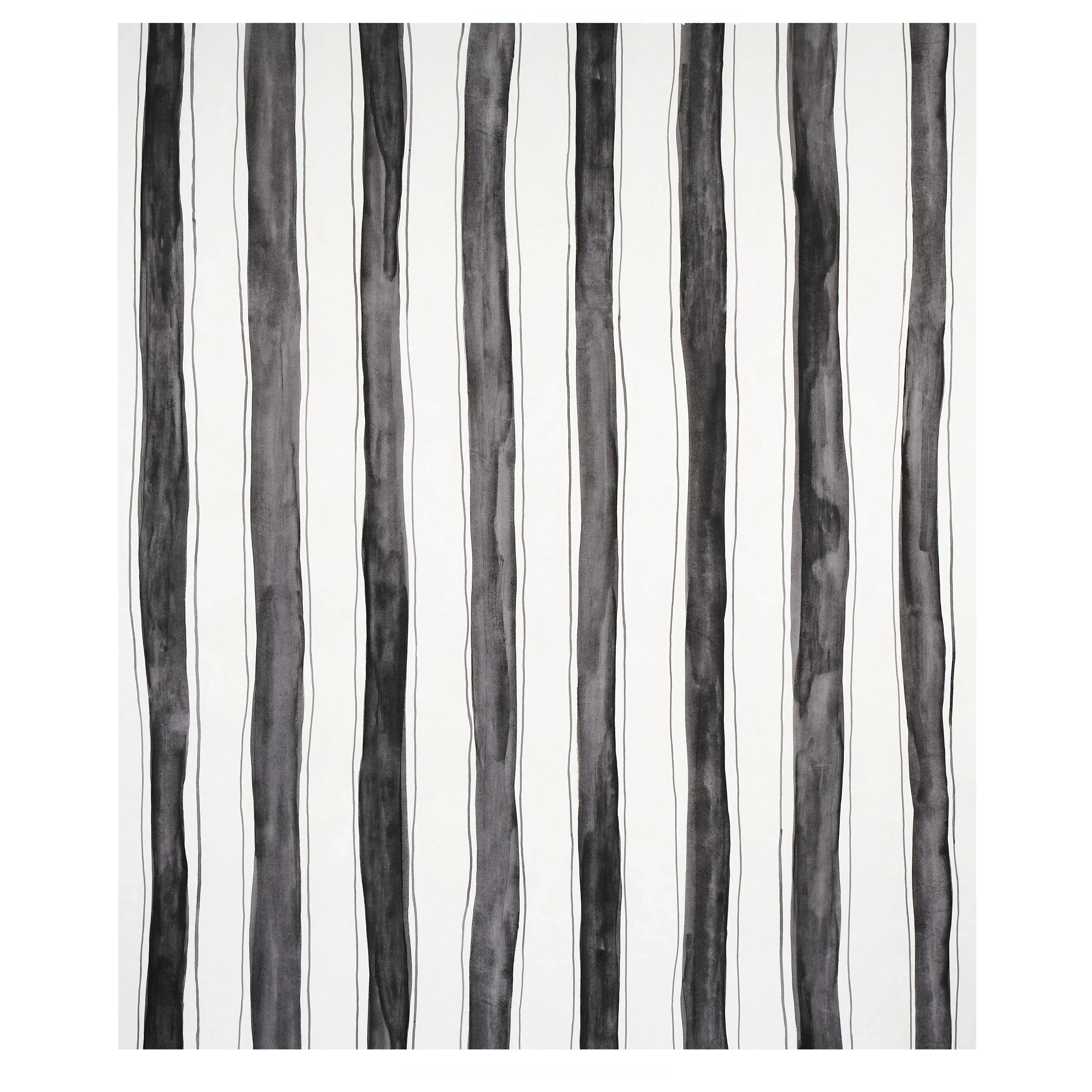 TRACING STRIPES BLACK Schumacher Wallpaper wallpaper - SKU 5012172