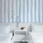 Schumacher TRACING STRIPES - SKY Wallpaper | Buy Online color SKY