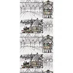 TRAINS MULTI ON WHITE Schumacher Wallpaper wallpaper - SKU 2703940